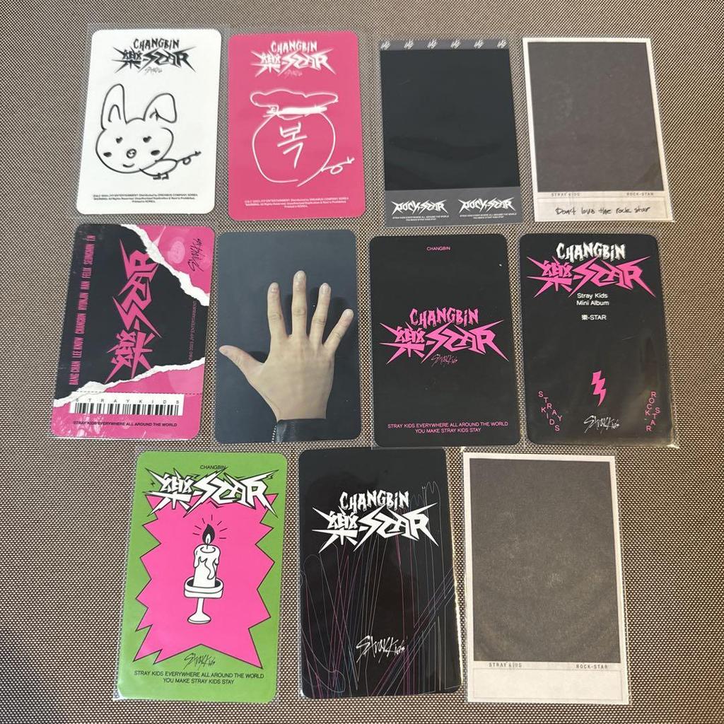 [USED] StrayKids Raku-STAR Changbin trading cassette set
