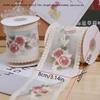 Width 8.5Cm/3.34In Length 420Cm/165.35In Pink Flower Embroidery Lace Ribbon Fabric Decoration Various Diy Accessories Crafts