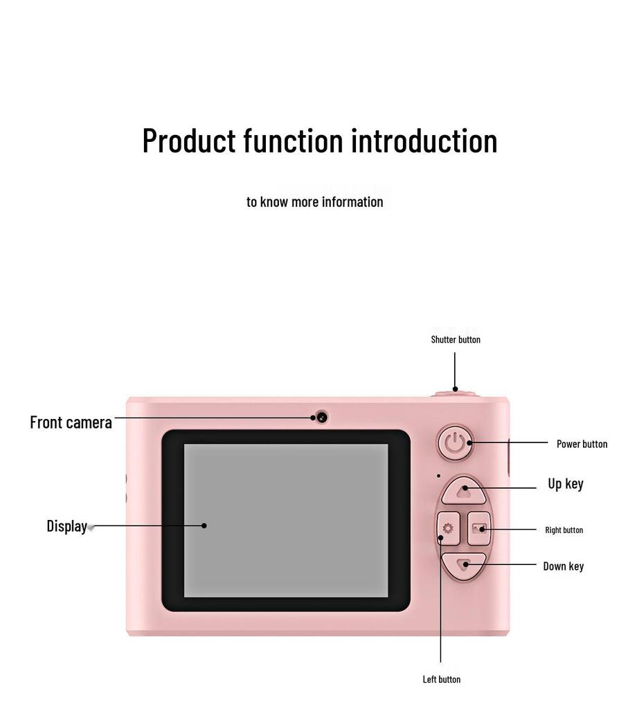P1 HD Mini Dual Camera 4K Digital Student DSLR - Kids' Multifunctional Photography