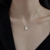 925 Sterling Silver Four-Leaf Clover Light Luxury Clavicle Necklace - 2025 New High-End Women's Fashion Accessory.