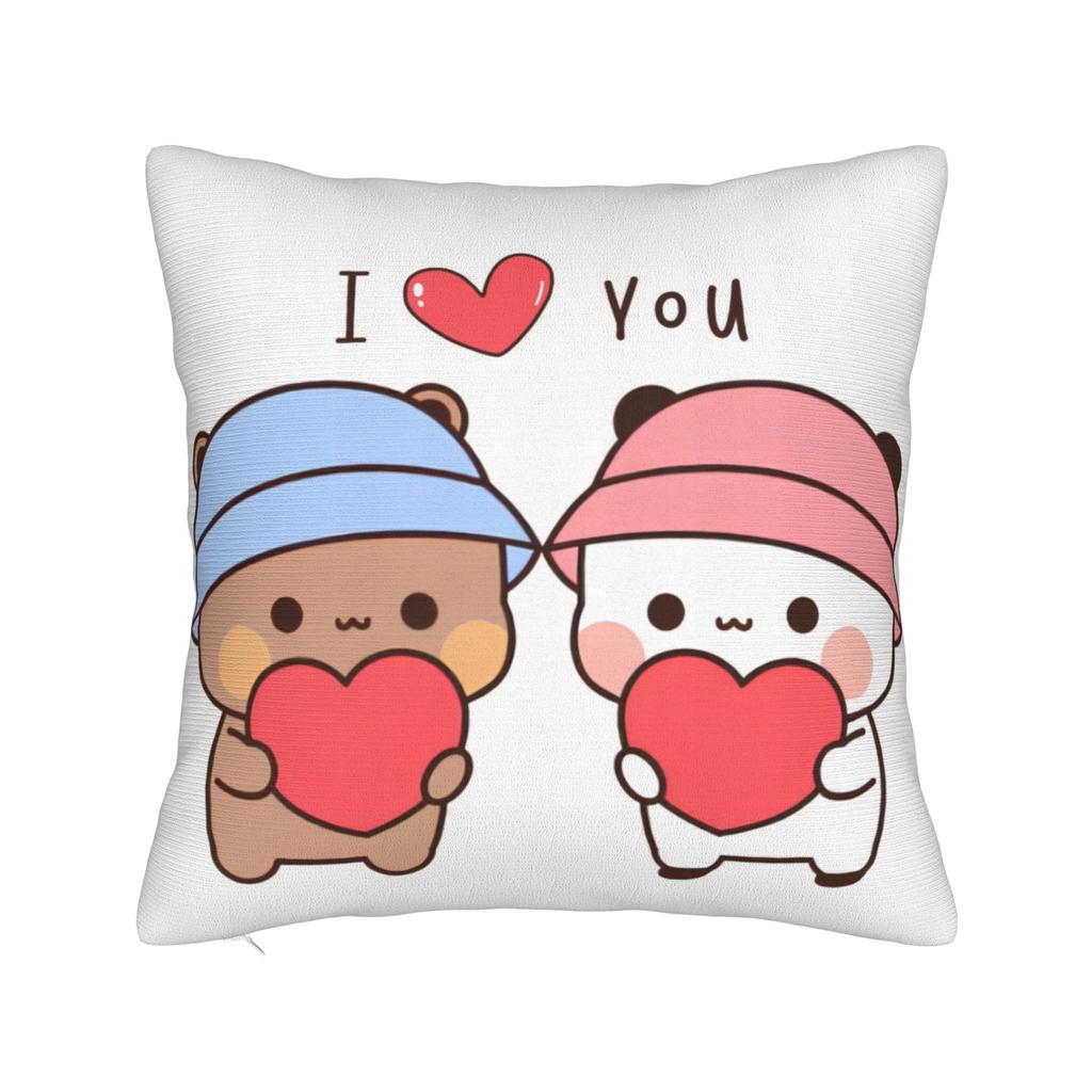 Pillow Cover 3D Print Kawaii Bubu & Dudu Retro Trendy Pillow Case For Living Room Chair Pillowcases