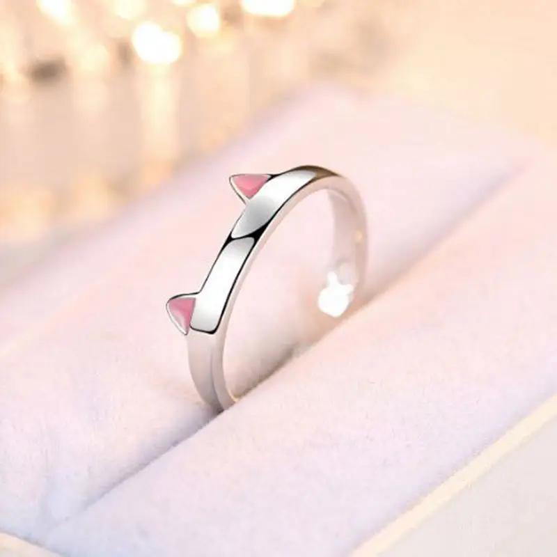 Y2K Cute Cat Paw Print Ring for Women Girls Cat Claw Embrace Tightly Design Open Rings Fashion Party Birthday Finger Rings Gifts