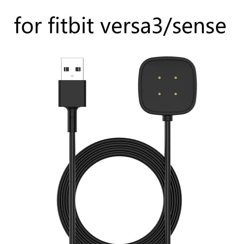 Charging Dock For Fitbit Versa 3 4/sense 2 Smart Watch USB Charger Data Cradle For Fitbit Sense Charger Stand