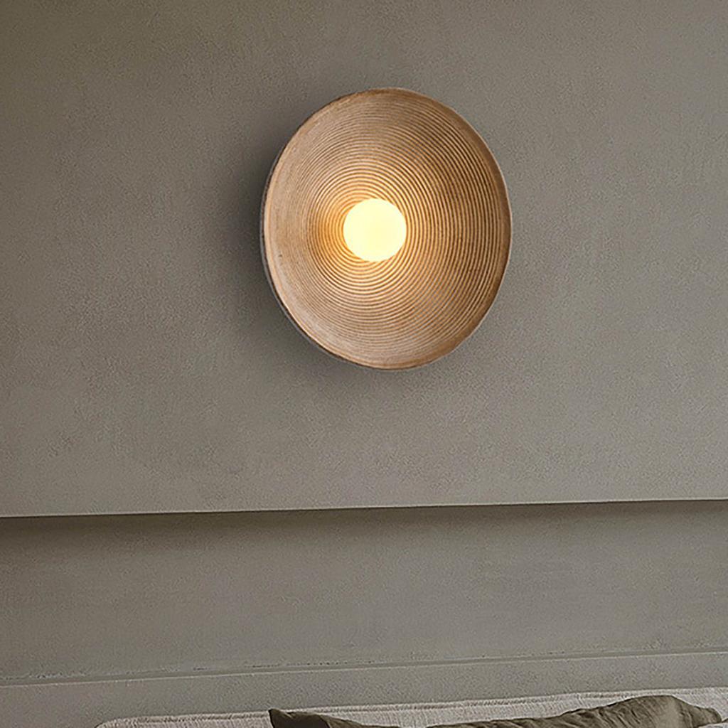 Nástěnná lampa Japonská retro restaurace Pozadí Nástěnná lampa Homestay Zen Čajovna Kruhová noční nástěnná lampa