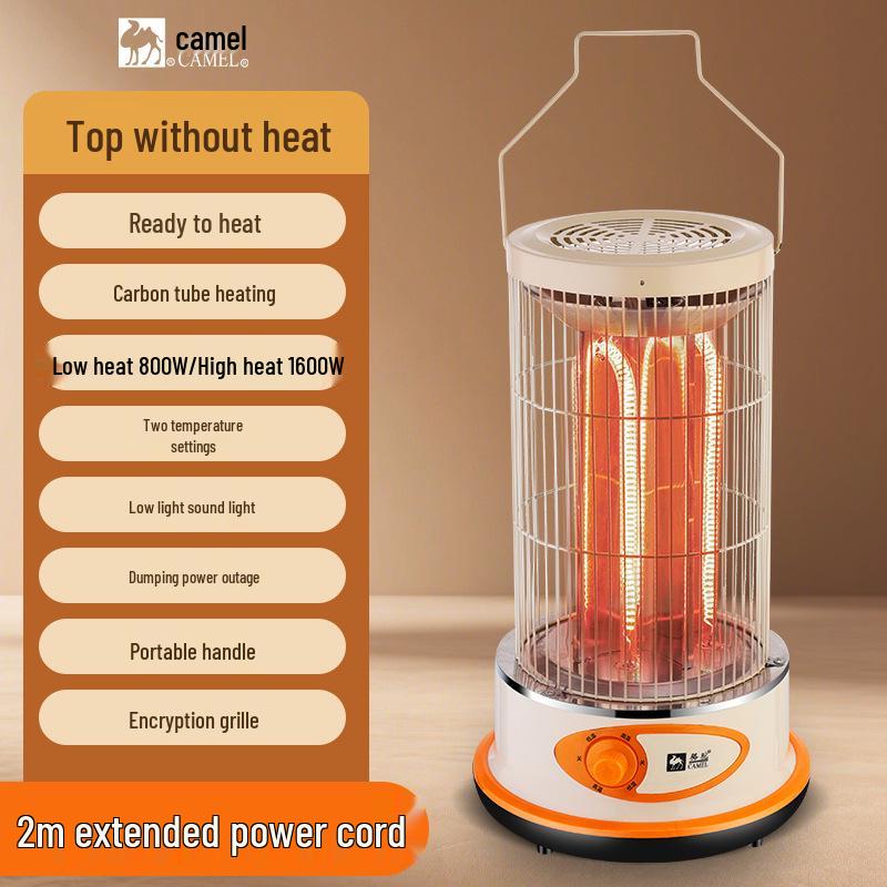 Compact Electric Birdcage Heater: Energy-Saving Fire Pit for Home & Office, Fast Tea Brewing & Efficient Heating