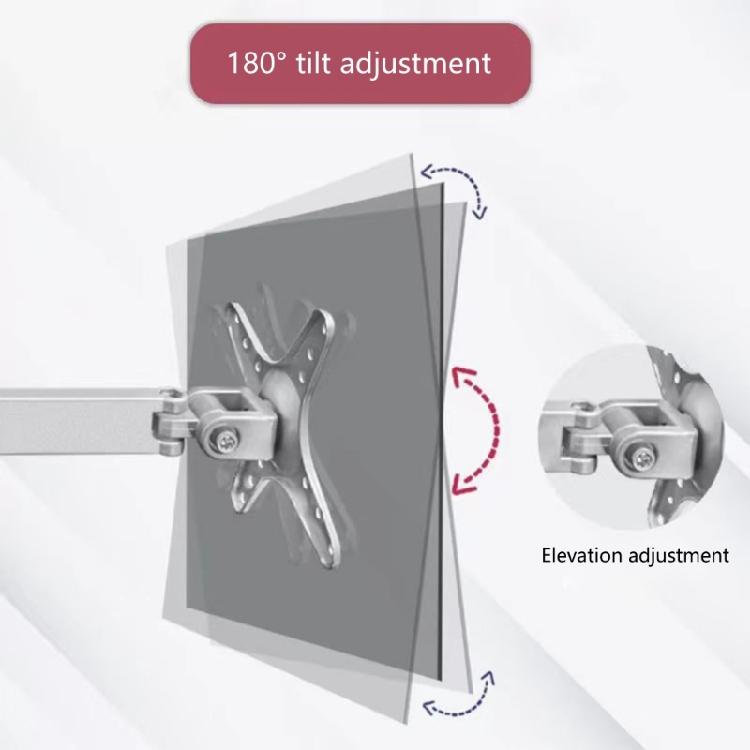 Rameno pro nástěnný držák obrazovky 360° rotace Úspora místa Pro obrazovky 10-27 palců, Plně nastavitelné s bezpečným kovovým držákem