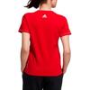 adidas Serie Cny T-shirt da Donna a Manica Corta Girocollo Stampata Tema Sportivo Stile Americano Vintage Rosso Chiaro GP0706