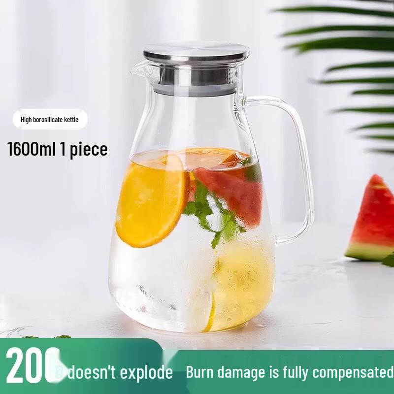 High-Temperature Resistant Glass Pitcher