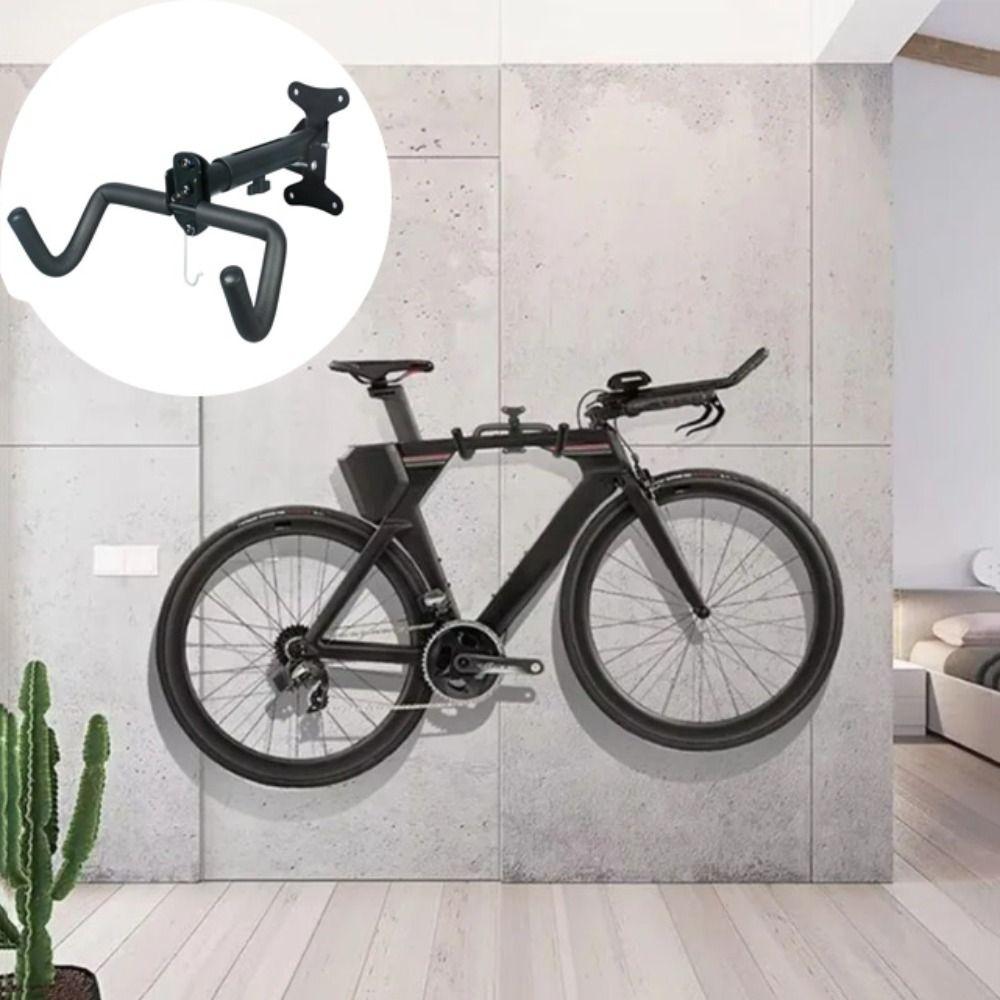 Foldable Design Wall Beam Bike Rack Space Saving Wall Mounted Bicycle Rack  Road Bicycle Storage