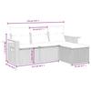 Vidaxl 4-Cz. Garden Furniture Set With Cushions, Beige, Poly Rattan