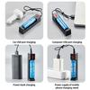 1PC 18650 Lithium Usb Inteligentní nabíječka s jedním slotem s kontrolkou Malý ventilátor Svítilna Adaptér pro nabíjení baterie Inteligentní čip