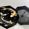 1PC Koi Fish Constellation Automatic Open/Close Umbrella Compact Folding Umbrella with 8-Rib Shaft lightweight esign, Highquality Fabric1186A