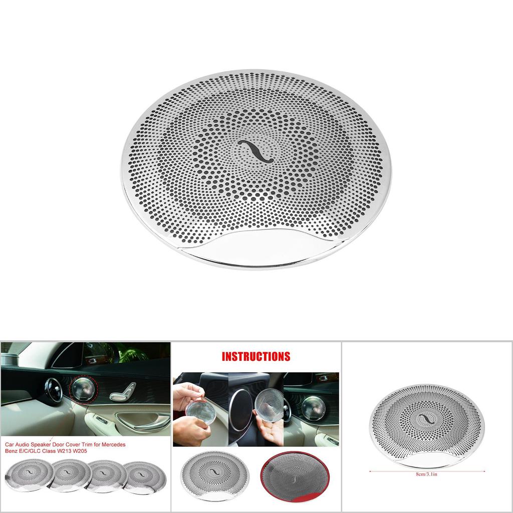 Car Audio Speaker Door Loudspeaker Cover Trim for Mercedes Benz ECGLC Class W213 W205 Gloss