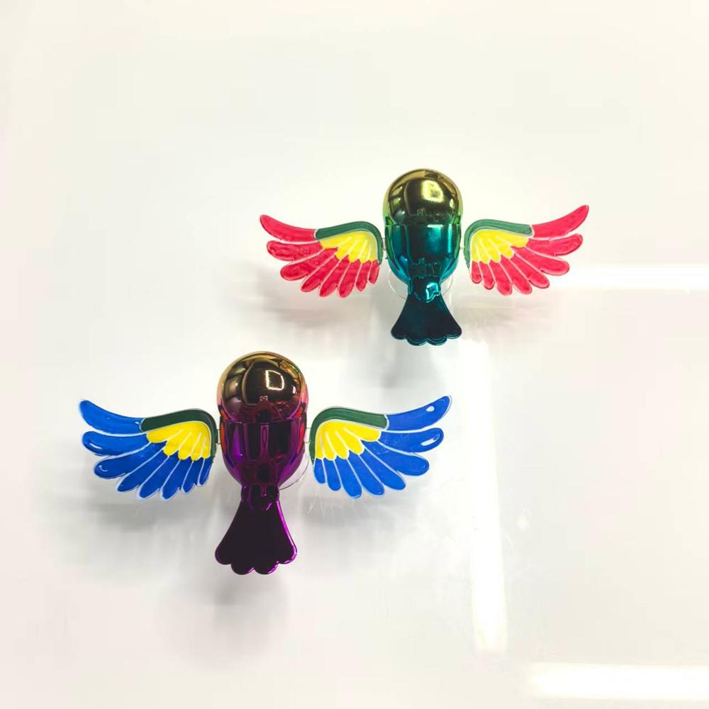 Colorful Wind-activated Flapping Wing Bird Car Decoration, Novelty Car Exterior Ornament ,Cute Electric Scooter Decoration