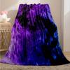 Mystic Purple and Blue Smoke Blanket - Soft, Cozy, Stylish Decor for Ultimate Home Comfort and Ideal Gift Choice