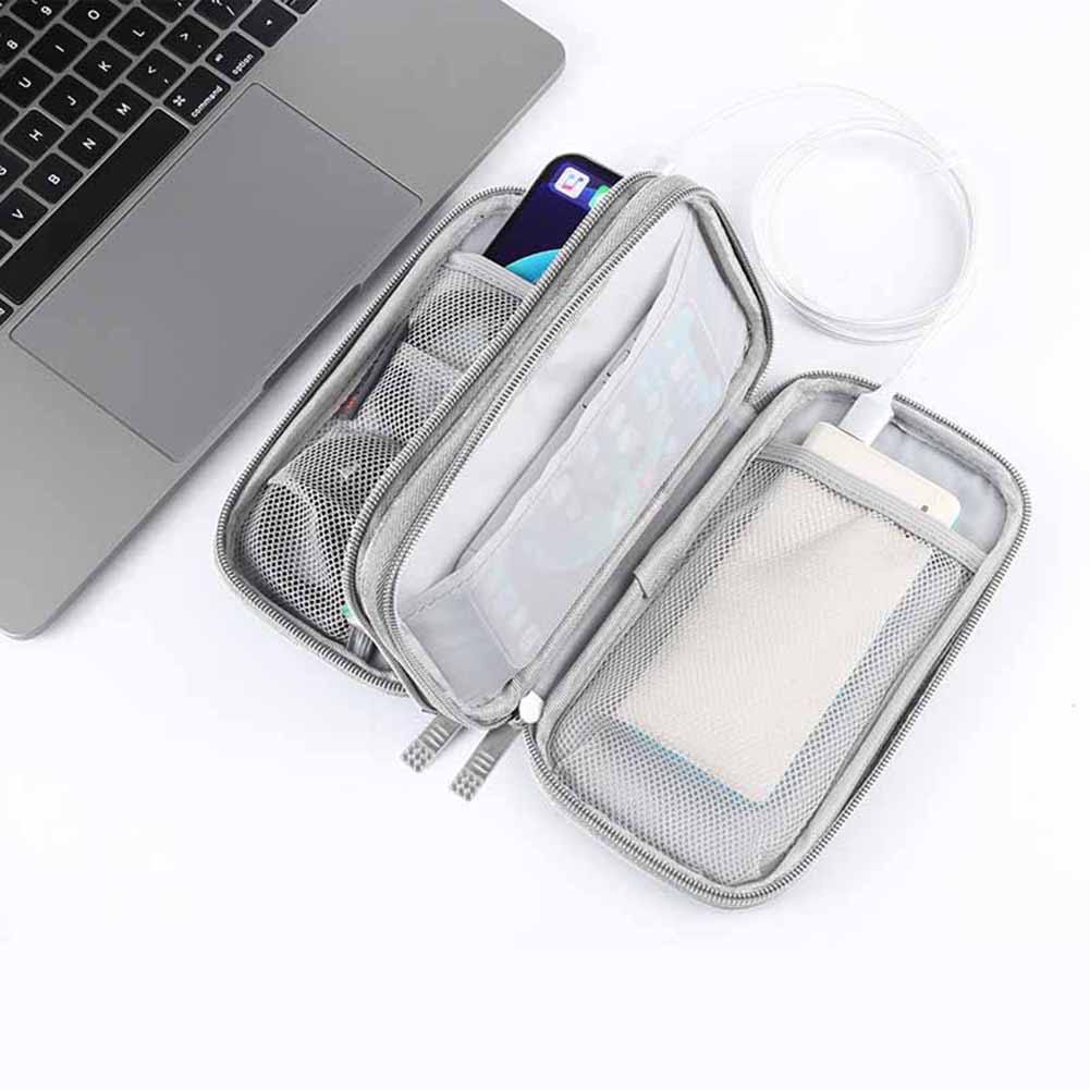 Portable Digital Storage Pouch Travel Cable Bag Charger Data Cable USB Bag Organizer Waterproof Electronic Accessory Storage Bag