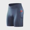 Men's High-Waisted Compression Fitness Shorts with Pockets - Breathable, High Elastic Running Tights