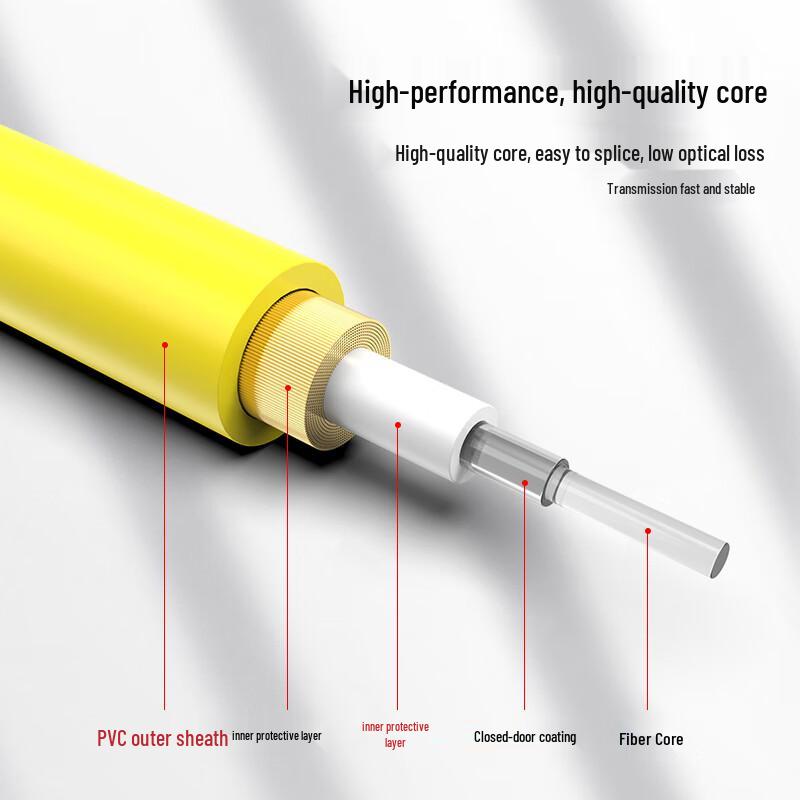 Guanghang Telecom-Grade LC-ST Single-Mode Fiber Optic Patch Cord