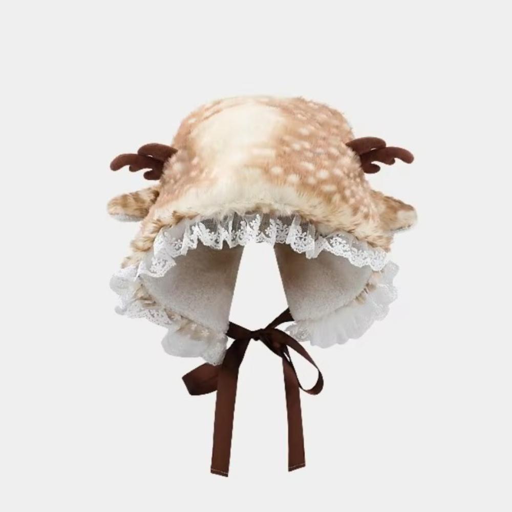 

со шнуровкой защитная шапка для ушей осень-зима плюшевая шапка высокого качества пуловер шапка A