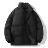 2025 New Winter Men's Stand-up Collar Solid Color Loose Bread Clothes Couple Cotton Clothes Jacket Warm Windproof and Cold Women