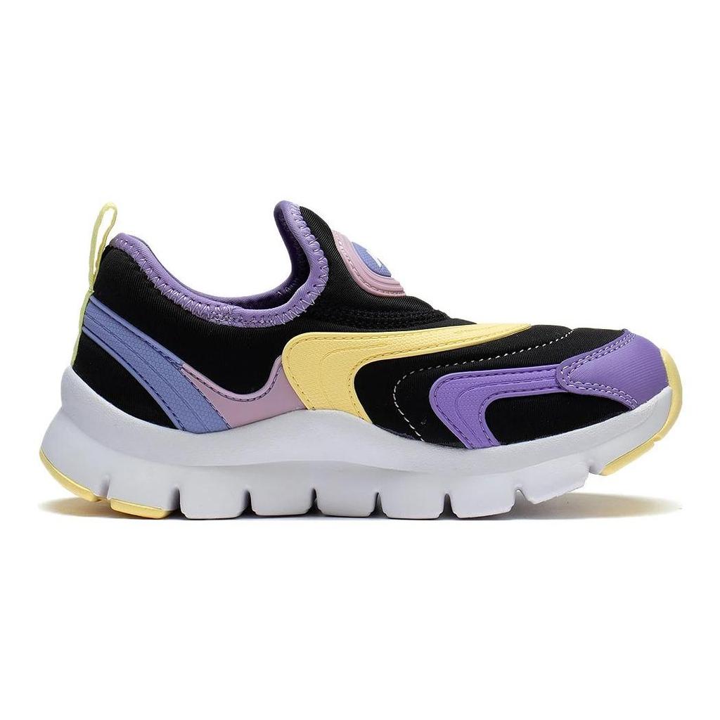 Li Ning Anti-Slip Shock Absorbing Wear-Resistant Casual Shoes Kids Shoes Black Purple White YKNT018-2
