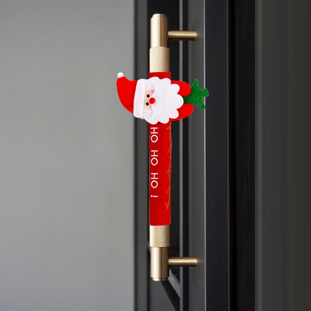 Christmas Decorations, Gloves, Cartoon Refrigerators, Claus Door Handles, Decorative Protective Covers