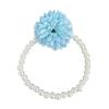Dai Nationality Style Rose Flower Hair Rope Ponytail Holder Hair Tie Pearl Bracelet Hair Ring Headwear Elastic Hair Band