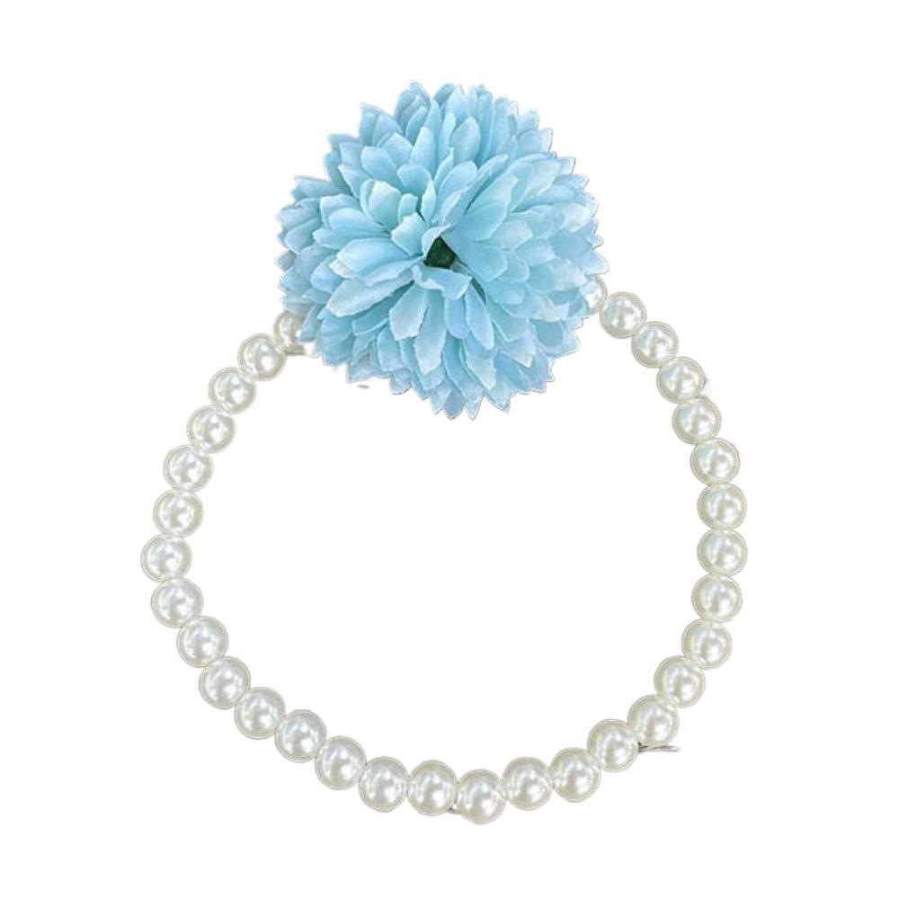 

Ponytail Holder Rose Flower Hair Rope Elastic Hair Band The Water-sprinkling Festival синий