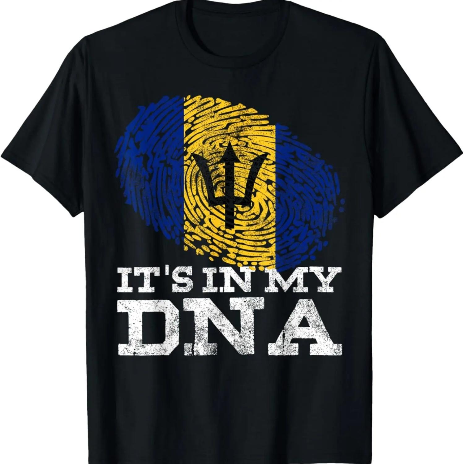 It s In My DNA Barbados Barbadian Graphic Bajan Flag T-Shirt S чёрный