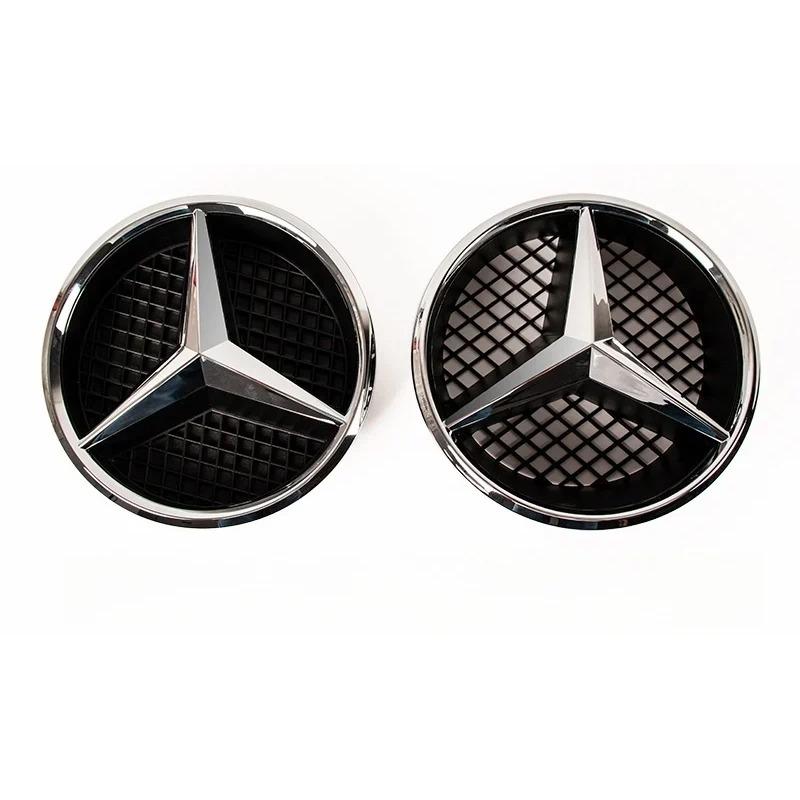 Car Front Logo Emblem Grille Badge For Mercedes Benz W156 W204 W205 W210 W211 W212 W213 C E Class GLA GLK ML GLC GLE Accessories