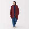 MUJI Fluffy Wool Large Stole Unisex 60 x 200cm (Thin), Adult, DDC10A5A, Red,