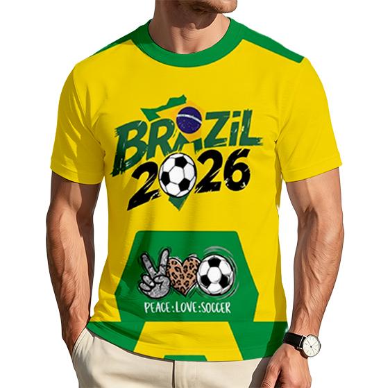 Men's Crew Neck Short Sleeve T-Shirt Norway 2026 Soccer Graphic Print Casual Fit Lightweight Tee for Everyday Wear