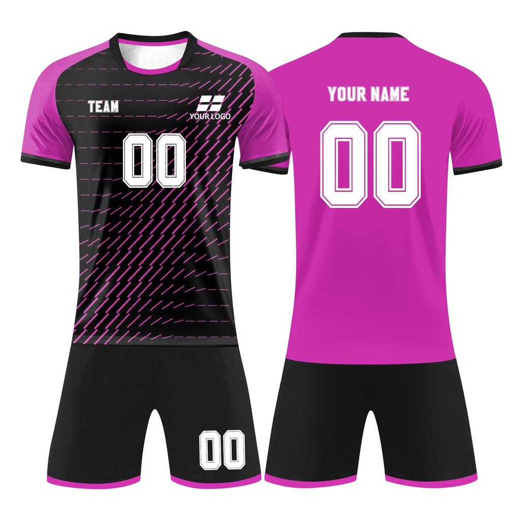 Personlig skjortesett for menn jenter med navnenummer Spesialtilpassede fotballdrakter for gutter treningsdress