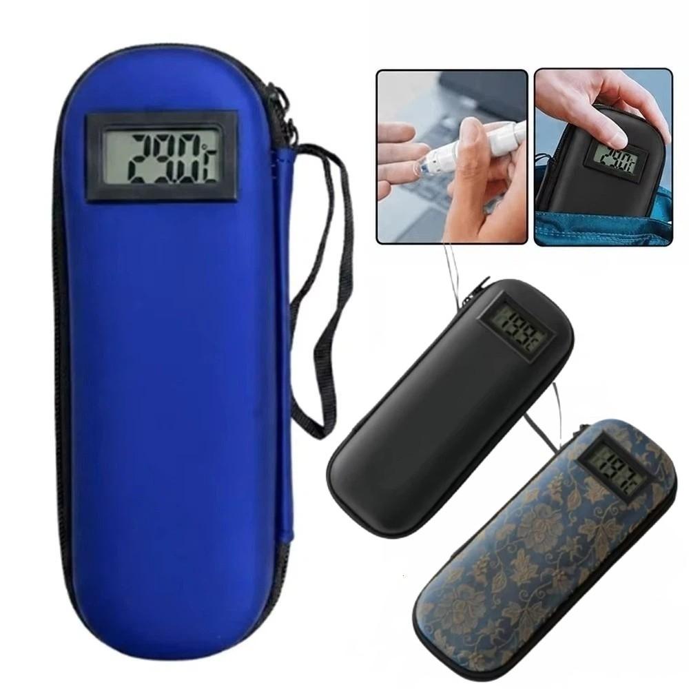 Temperature Display Insulin Cooling Bag Waterproof Insulin Pens Storage Box  Portable Use