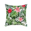 Tropical Decoration Print Cushion Cover Polyester Green Plant Throw Pillow for Sofa/Home Decorative Pillowcase