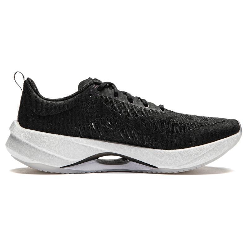 New LiNing Super Light 21 Cushioned Slip Resistant Abrasion Resistant Breathable Low Top Running Shoes Women's Black White ARBU002-39