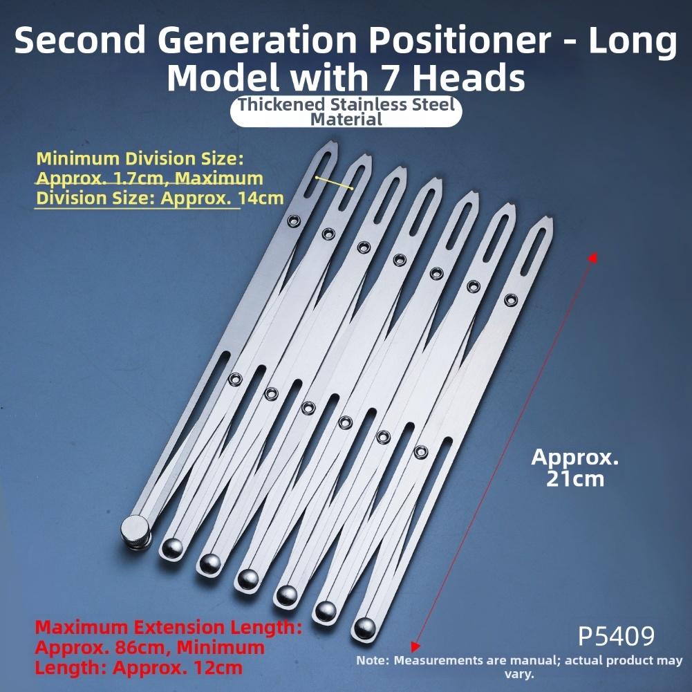 Expandable Aluminum Sewing Gauge for Precise Measurement and Marking in Sewing Crafts Woodworking and Pleating Applications