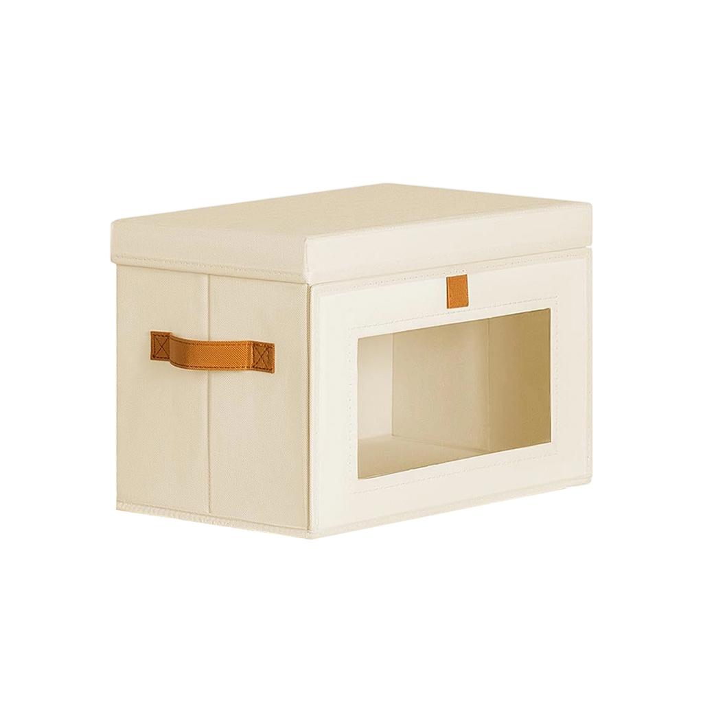 Folding Storage Box With Lid Visible Wardrobe Storage Clothes Storage Box Large Capacity Household Toys Miscellaneous Goods Storage Box