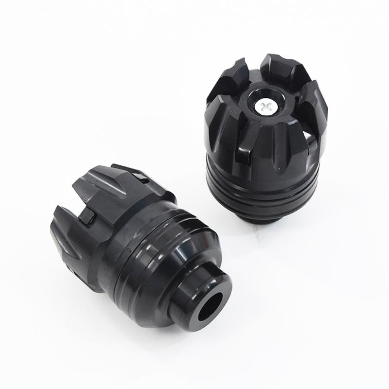 1Pair Universal Motorcycle Wheel Protection Crash Cups Colorful Motorbike Crash Protector for Motorcycle Scooter E-Bike Aluminum