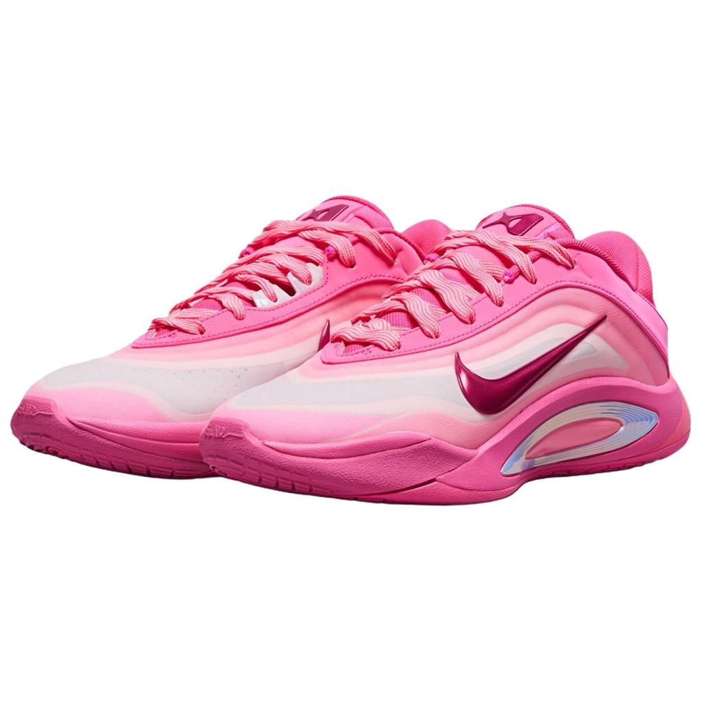 New Nike A'One Anti Slip Wear Resistant Low Top Basketball Shoes Unisex Pink FZ8606-601
