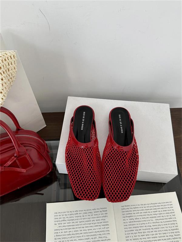 Fashion Shoes Fretwork Heels Ladies' Slippers Mules For Women 2025 Cover Toe Summer Flat Slides Scandals Fretwork Heels Slippers Women S