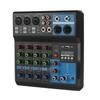 HD Audio 4 5 Channel Sound Mixer Professional Portable Console Computer Input 48v Power Live Broadcast A4 A5 Sound Audio Mixer