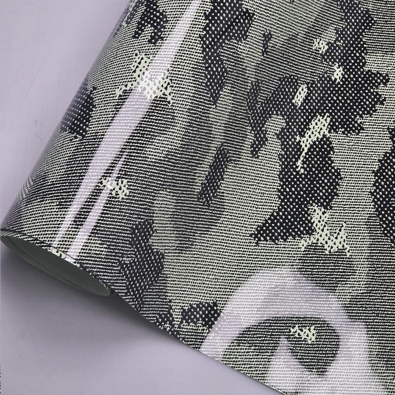 High-gloss Blue Grey Green Camouflage Motorcycle Accessories Adhesive Vinyl for Car Wrap Vinyl Film Covering Carbon Fiber Wrap 20CMX152CM