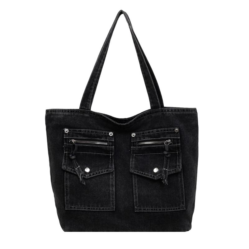 Denim Crossbody Bag Women Shoulder Handbag Large Capacity Tote Bag