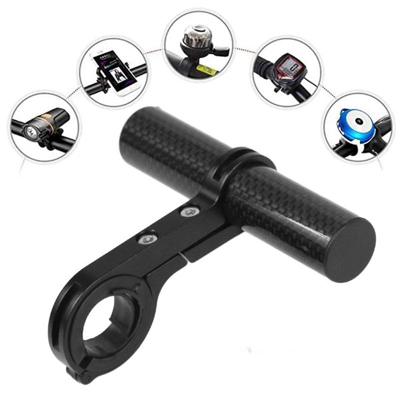 Mountain Bike Handlebar Extender Handle Bar Cellphone Speed Meter Extension Bracket Outdoor Frame Accessories Carbon Fiber