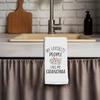 Grandma Kitchen Towels, Grandmother Gifts from Grandkids Dish Tea Towels for Kitchen Decor,My Favorite People Call Me Grandma Decorative Hand Towel