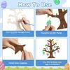 Wooden Easter Decorations, Home Decor Items, Wooden Easter Gifts, Party Supplies for an Easter Egg Tree Craft Set, Easter Crafts