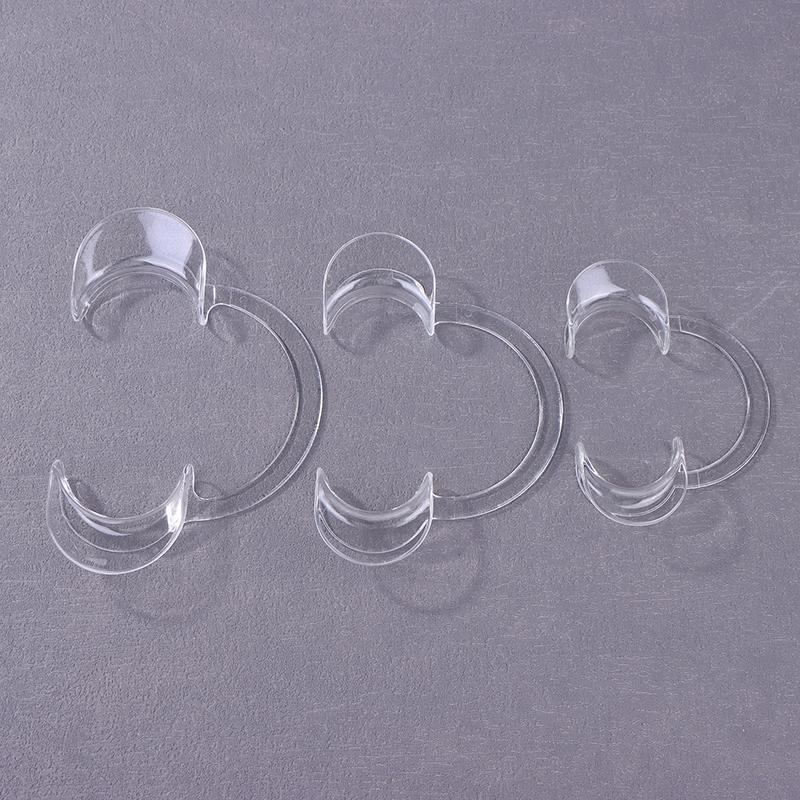 5Pcs Transparent Dental C-Shape Plastic Cheek Retractor Lip Mouth Opener Intraoral Dentist Orthodontic Tool For Tooth Whitening