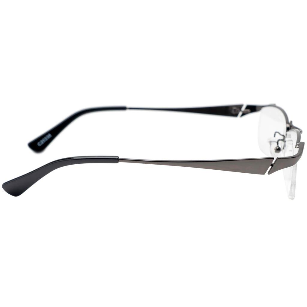 Fujita Optical Reading Glasses for Metal Men, 2.0 Prescription, Frame, Gunmetal, MM-01+2.00