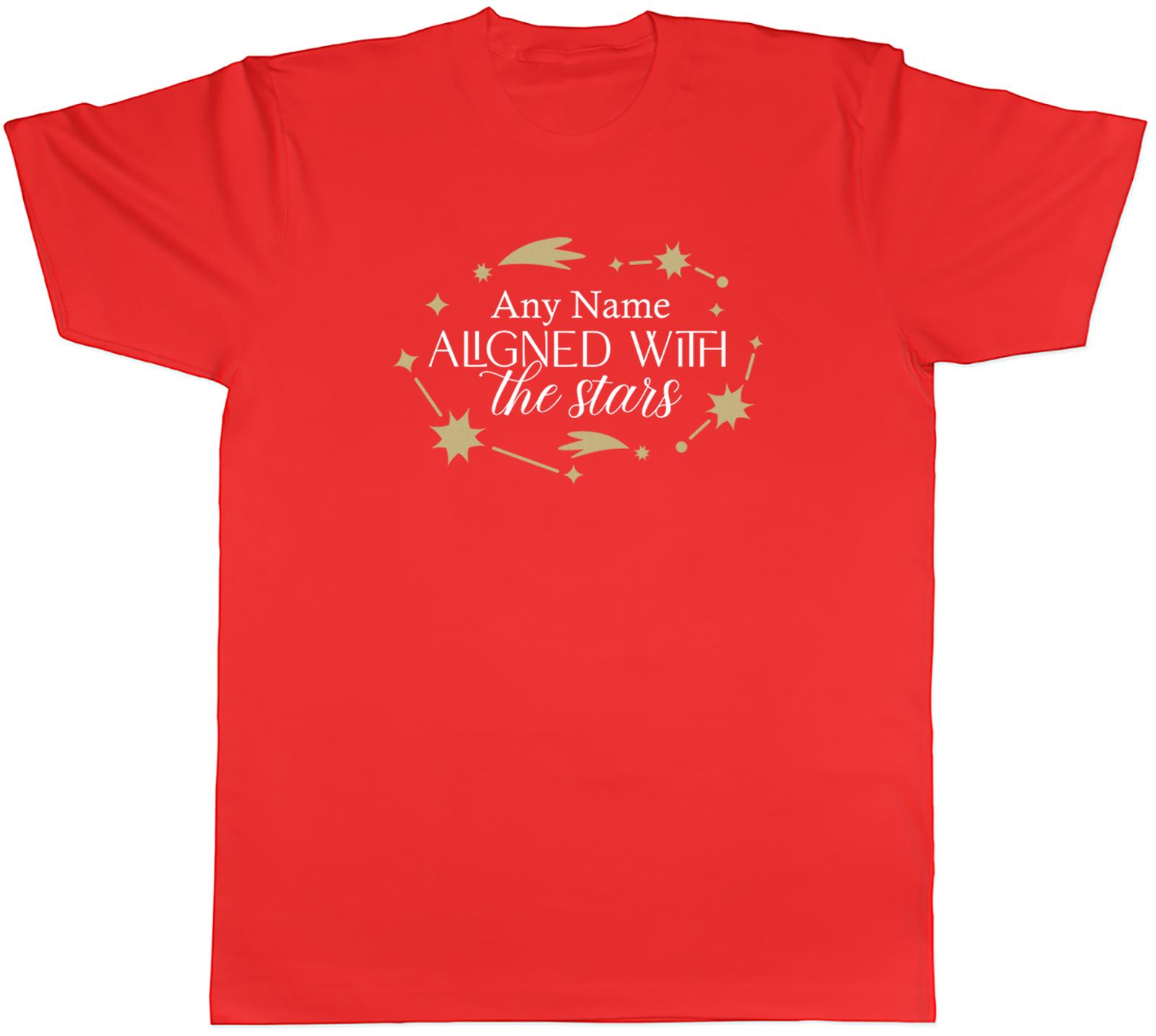 PERSONALISED ANY NAME ALIGNED WITH THE STARS UnisexS TSHIRT TEE GIFT TOP S